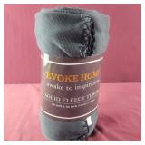 50x60 Solid Fleece Throw Blanket - Gray "Fuzzy" on