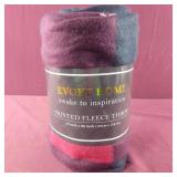 50x60 Printed Fleece Throw Blanket - new