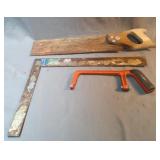 Saws and a square