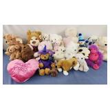 Large lot of various stuffed animals