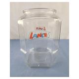 7x10.5x6 glass Lance snacks jar