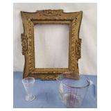 Antique Glass CONICAL BEAKER 2 Tbsp Old Pharmacy,