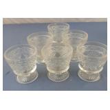 Set of 6 dessert glasses 3.5 x 3.5