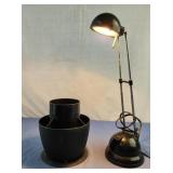 Desk caddy plastic , working desk light