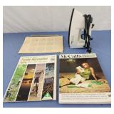 Proctor silex iron , McCalls sewing book vintage,