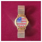 Accutime USA Flaf Watch and Band - Works