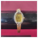 Topaz Watch and Band - diamond colored accents