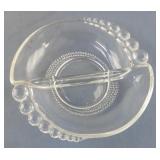 Duncan Miller Teardrop glass divided bowl