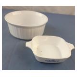 Set of 2 Corning ware dishes. 1 is 8 x 3 and 1 is