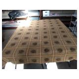 Quilt with roses and reversible peachy color. 68