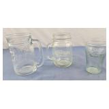 BUDWEISER GLASS MUG, JACK DANIELS GLASS MUG,