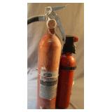 2 fire extinguishers