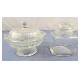 Vintage Candy Dish Nut Dish Decorative Glass Bowl