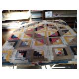 Hamade reversible quilt 86 x 64 with stuffing.