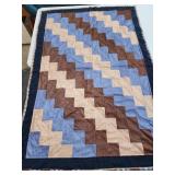 38x53  homemade lap quilt throw