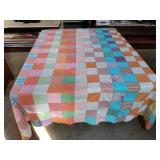 Quilt facing 108 x 88. Some spots