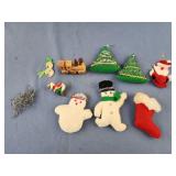 Vintage handmade christmas ornaments and small