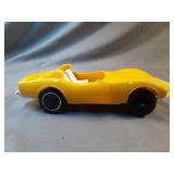 1972 plastic Corvette for parts 6.5" long