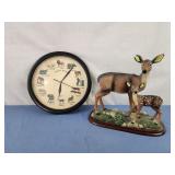 Animal Kingdom clock, Deer figures ear is chipped