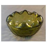 Indiana Green diamond candy dish 3 x 5.5