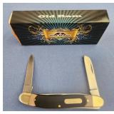 Old Ram triple blade pocket knife brown