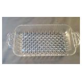 Vintage Anchor Hocking glass know serving dish