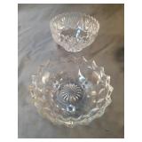 Pedestal glass candy dish 5.5 x 3 and footed