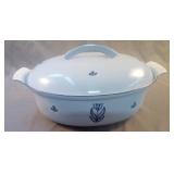 DRU Holland Blue Tulip Enameled dutch