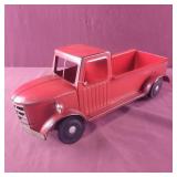 Decorative Metal Red Farm Truck