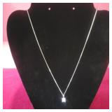 J. Francis 925 Silver Chain with .925 Swarovski