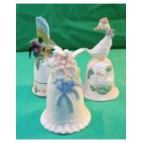 Humming bird bell, duck bell and doves bell