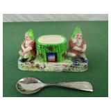 Three Piece Gnome Salt and Pepper Shaker Set