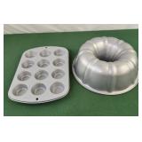 Bundt cake pan and mini muffin pan