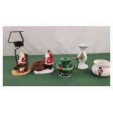 Christmas decor candle holders