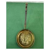 BRASS AND WOOD small FAUX BED WARMERS Made in