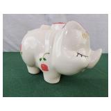 Break to open pig piggy bank hand painted