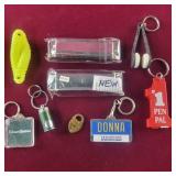 2 French Harp/Harmonica and Key Chains