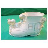 Vintage Ceramic Old Woman Who Lived in a Shoe