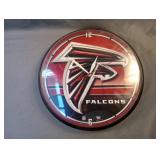 Atlanta Falcons round wall clock 12". Made in USA