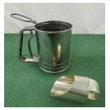 Mini flour scoop, flour sifter stainless steel