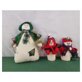 Soft Christmas snowmen decor