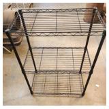 23x30.5x13  metal black shelf 3 tier