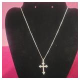 .925 Silver Chain with .925 Silver Cross pendant