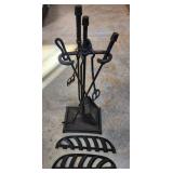 Cast iron fireplace set