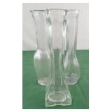 Lot of 3 skinny vases 9