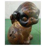 Cast Iron Hubley Puppo Dog Bank C. 1920