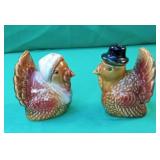 Turkey salt and pepper shaker set. 3.5"