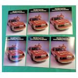 6-1986 Original Bill Elliott autograph post cards