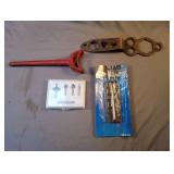 Misc tools including universal plug wrench, hobby