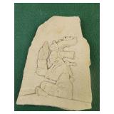 Mayan God Yum Kaax Copy of Aztec carving Mexico